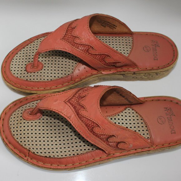 Double H Boots Womens Size 8 Slide Sandals Rose Western Style Leather DH585 - Picture 4 of 16